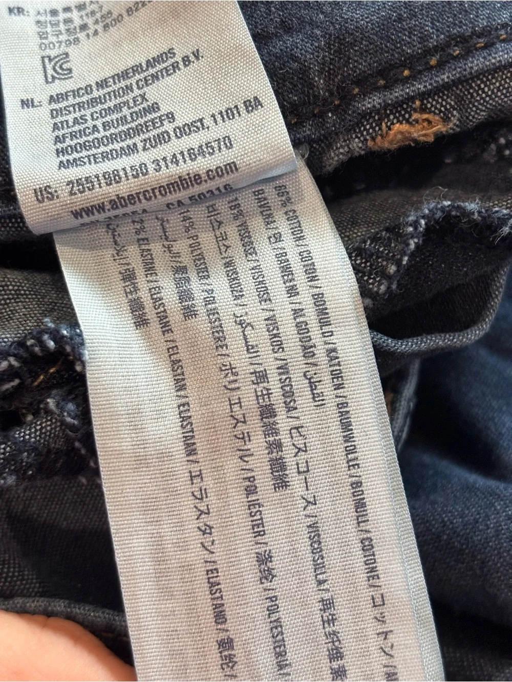 Abercrombie & Fitch Dark Blue Kids Skinny Jeans